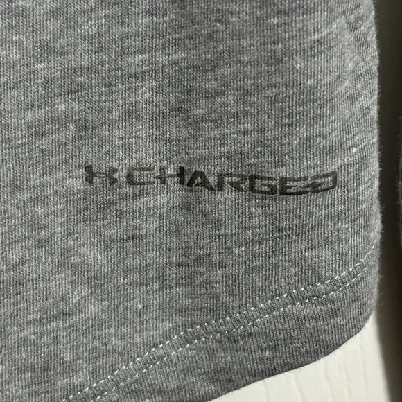 UNDER ARMOUR WOMENS COMPRESSION SHIRT TOP HEATGEAR LONG SLEEVE LOGO GRAY Sz M - Picture 4 of 4